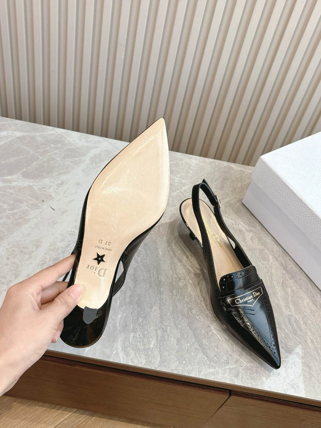 coco-4ior KDV178VEA_S900 Ox hide leather sheepskin Genuine leather Heel heigh3.5CM item:E-X158E0799T